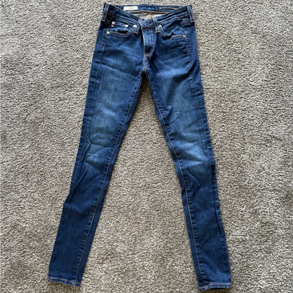 AG Adriano Goldschmied Dark Blue Super Skinny Jeans